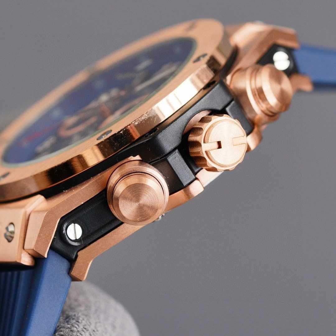 Кварцов мъжки часовник HB Big Bang Unico Chronograph King Gold