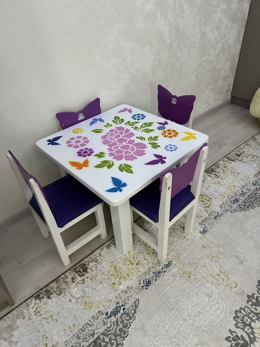 Стол стул  с 2 до 6 лет