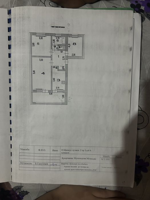 Dexqon bozari yonida 3xonali kv sotiladi