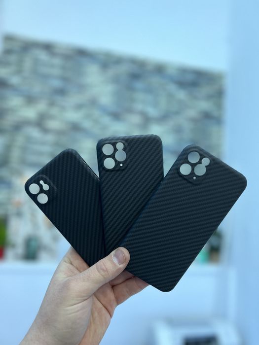 Husa Ultra Slim Kevlar Carbon Neagra - IPhone 11,11 Pro,11 Pro Max