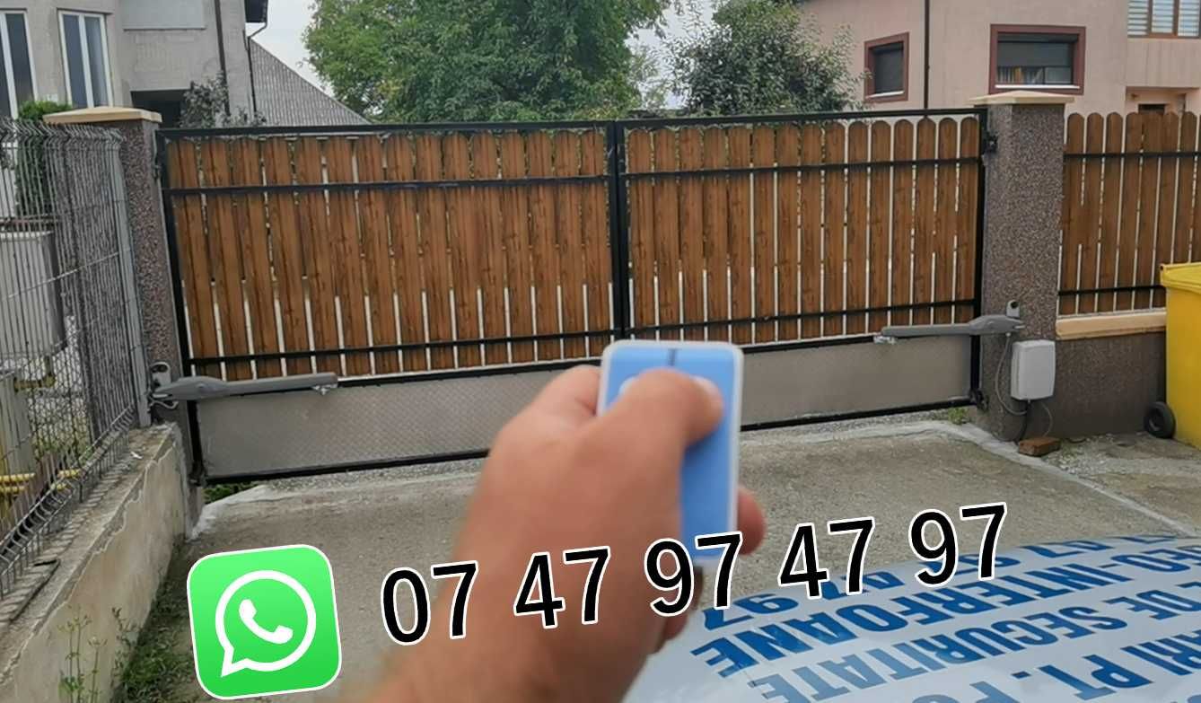 Automatizare poarta batanta culisanta sina motoare montaj Dej