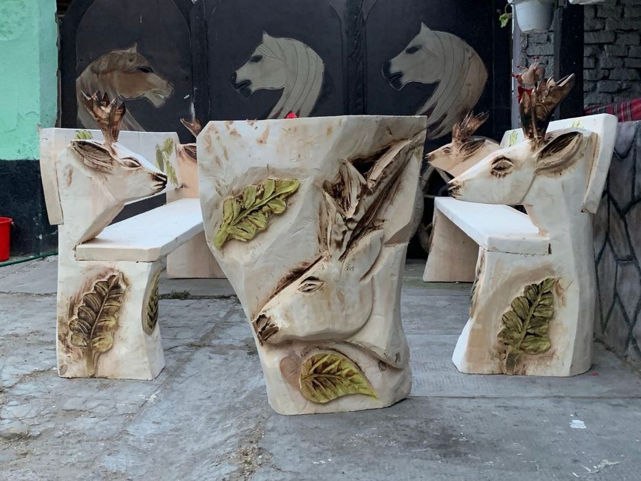 Seturi de mobilier sculptate, pentru terasa