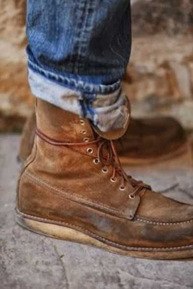 Ghete de lux 42 42.5 Red Wing USA lucrate manual piele naturala