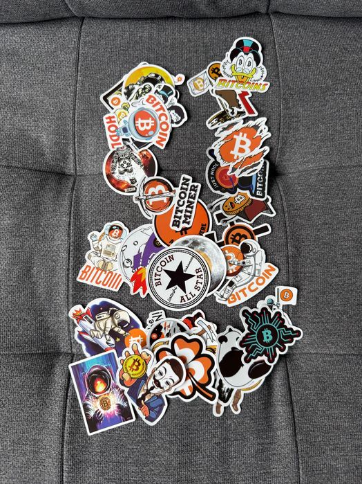 Микс от 25 висококачествени стикера за биткойн