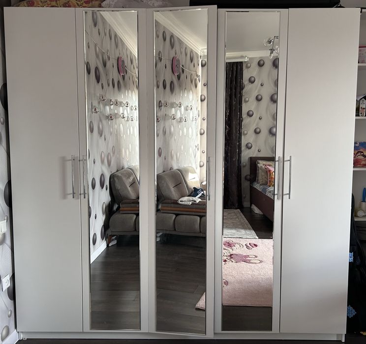 белый шкаф, 5 дверный