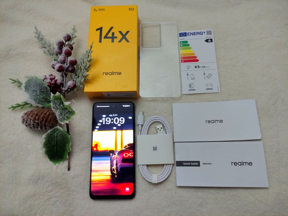 Realme 14x 128GB/6GB 5G 3г. ГАРАНЦИЯ с два подаръка