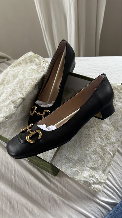 GUCCI Baby Horse Bit Ballerina Flats