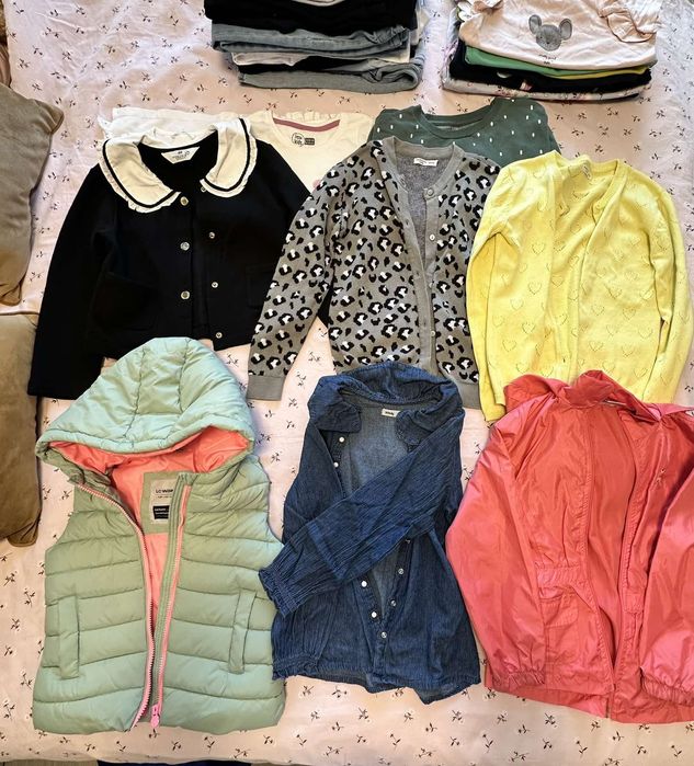 Клин , тениска , блуза ,дънки, яке, 6-7