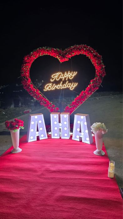 Оформление сердца для поздравление День Рождения , предложение