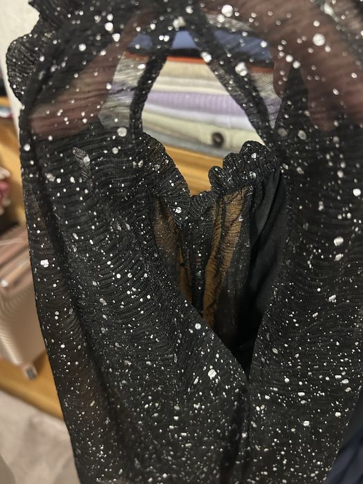 Vand bluza cu sclipici argintie