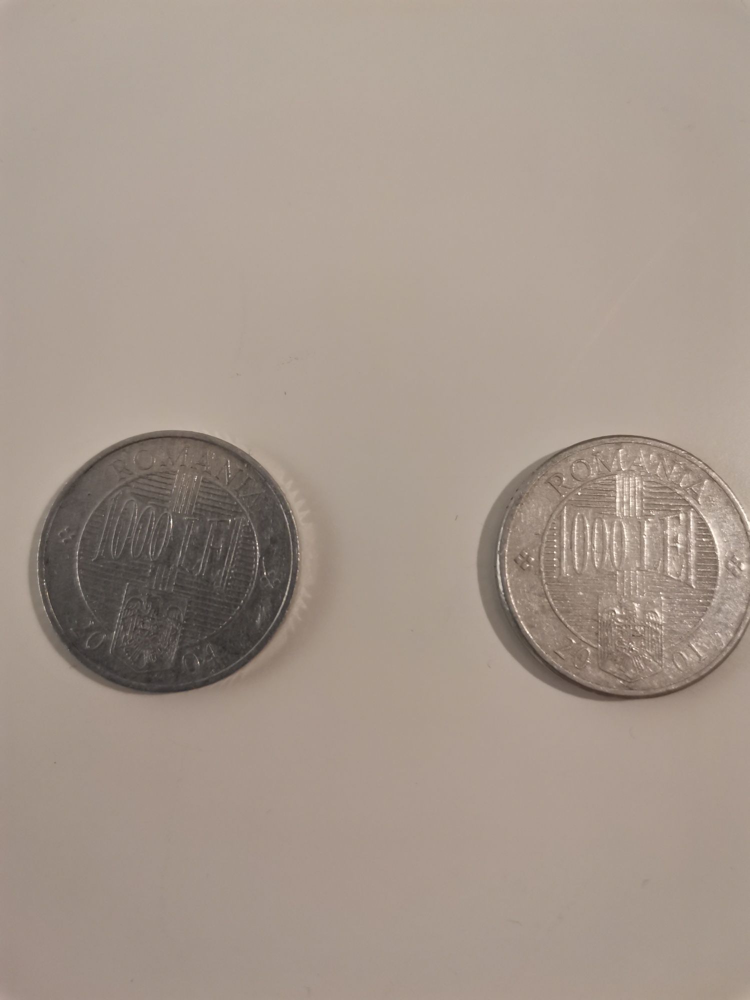 Monede vechi 1000lei anul 2001 și 2004