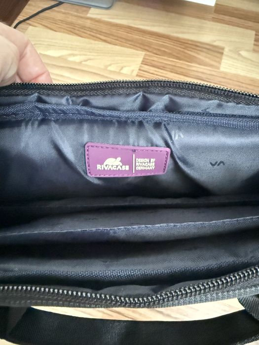 Geanta laptop RIVACASE 8720, 13.3", poliester, gri, produs nou.