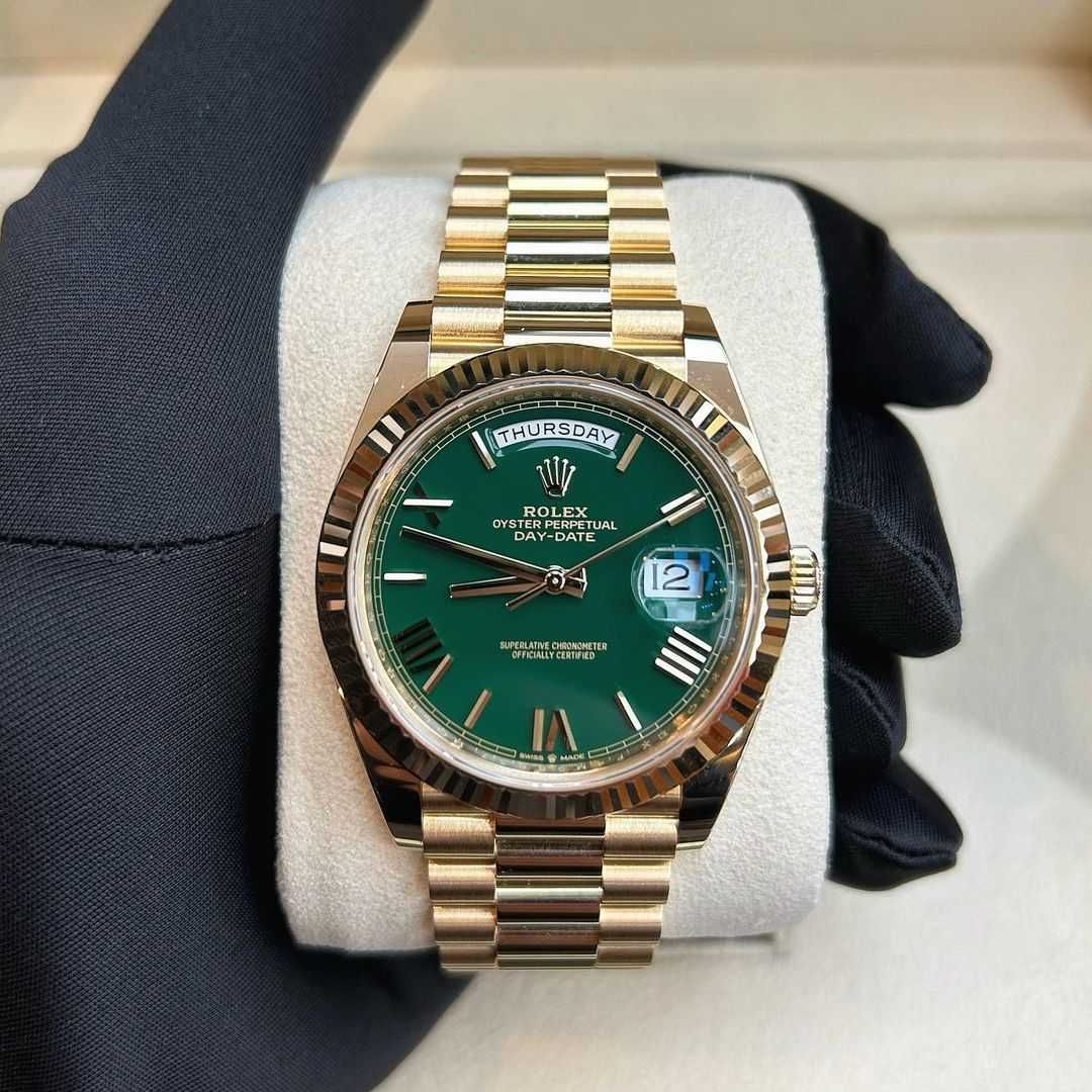 Мъжки  Часовници зелен циферблат 40mm