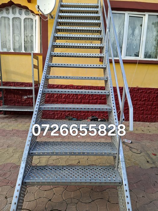 Confectionam scarii metalice zincate exterioare și pentru incendii , p