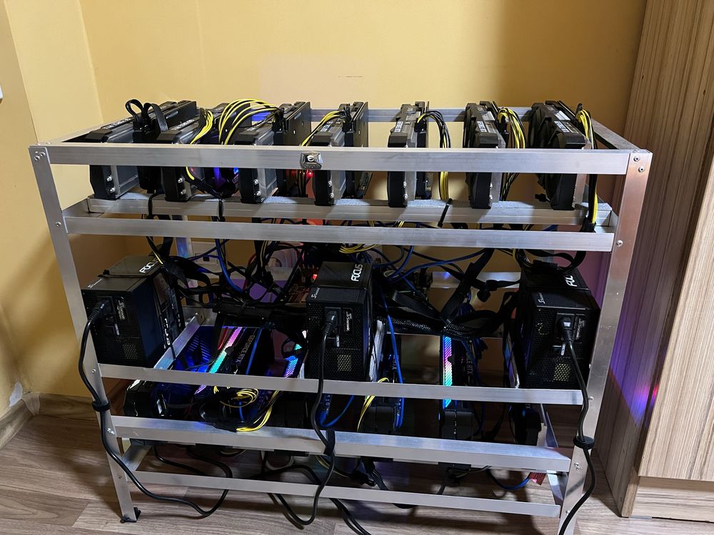 Крипто ферма RTX 3070 not LHR