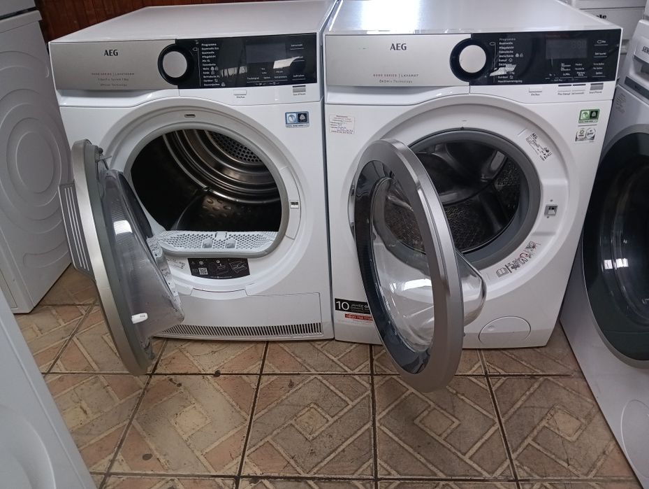 Комплект пералня и сушилня Aeg 9000 series 9кг A+++ 24 месеца гаранция
