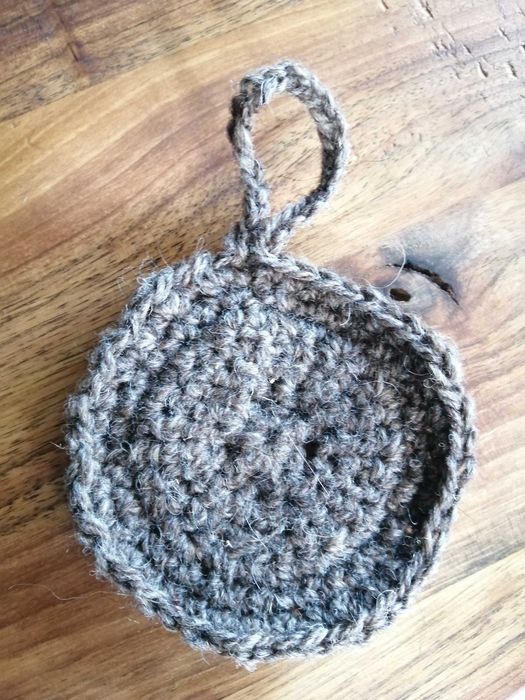 Вълнена гъба за миене на чинии