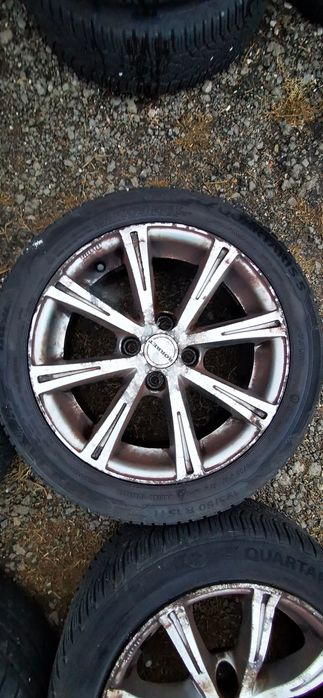 Set 4 jante aliaj 4x100 r15 7j et35 dacia Renault Logan sandero clio