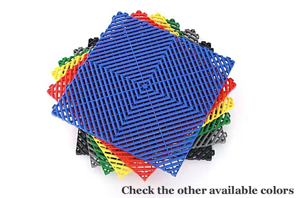 Pardoseala Modulara Ventilata pentru Garaj Depozit Gri Inchis