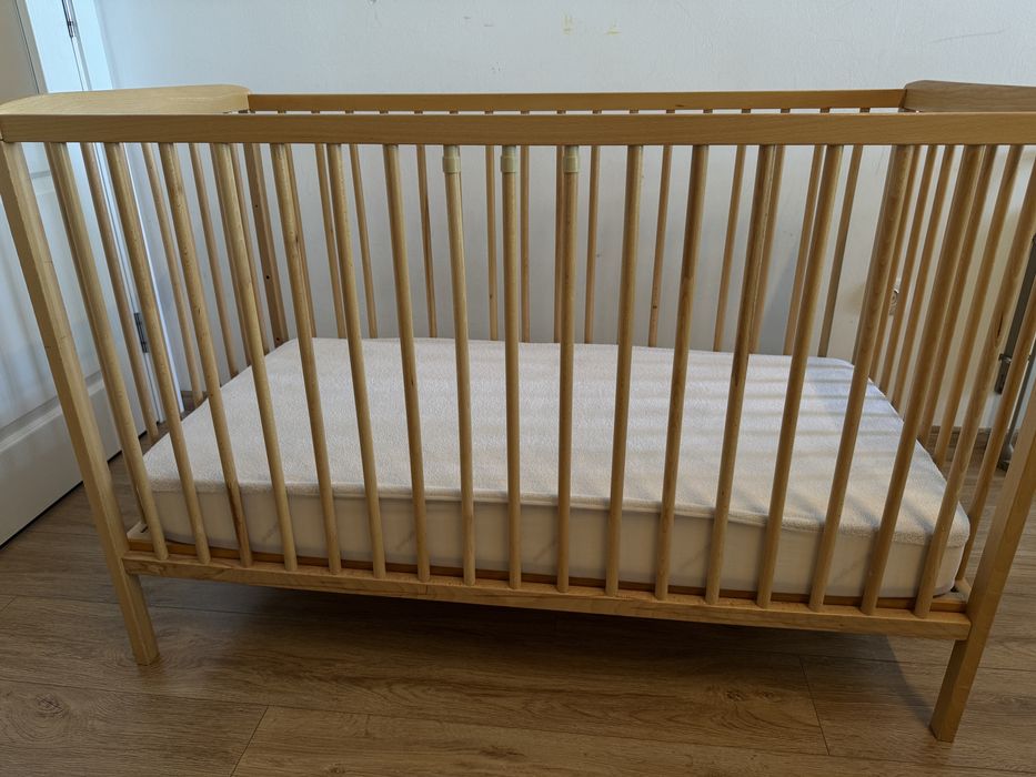 Бебешка кошара дървена 120х60 см