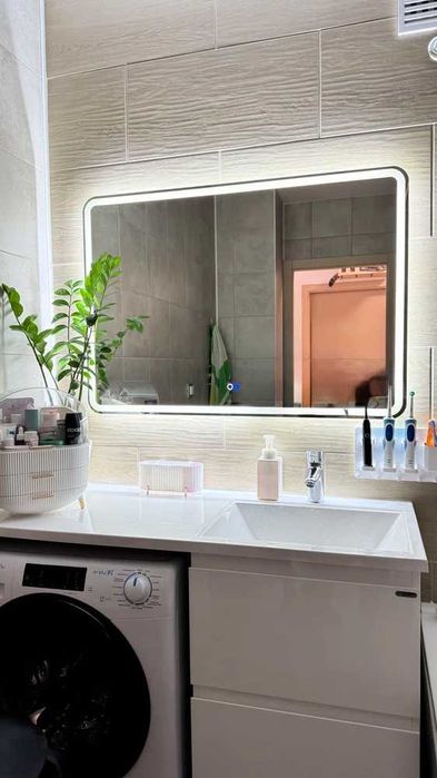 Зеркало с подсветкой в ванную с подогревом Led зеркало настенное ойна