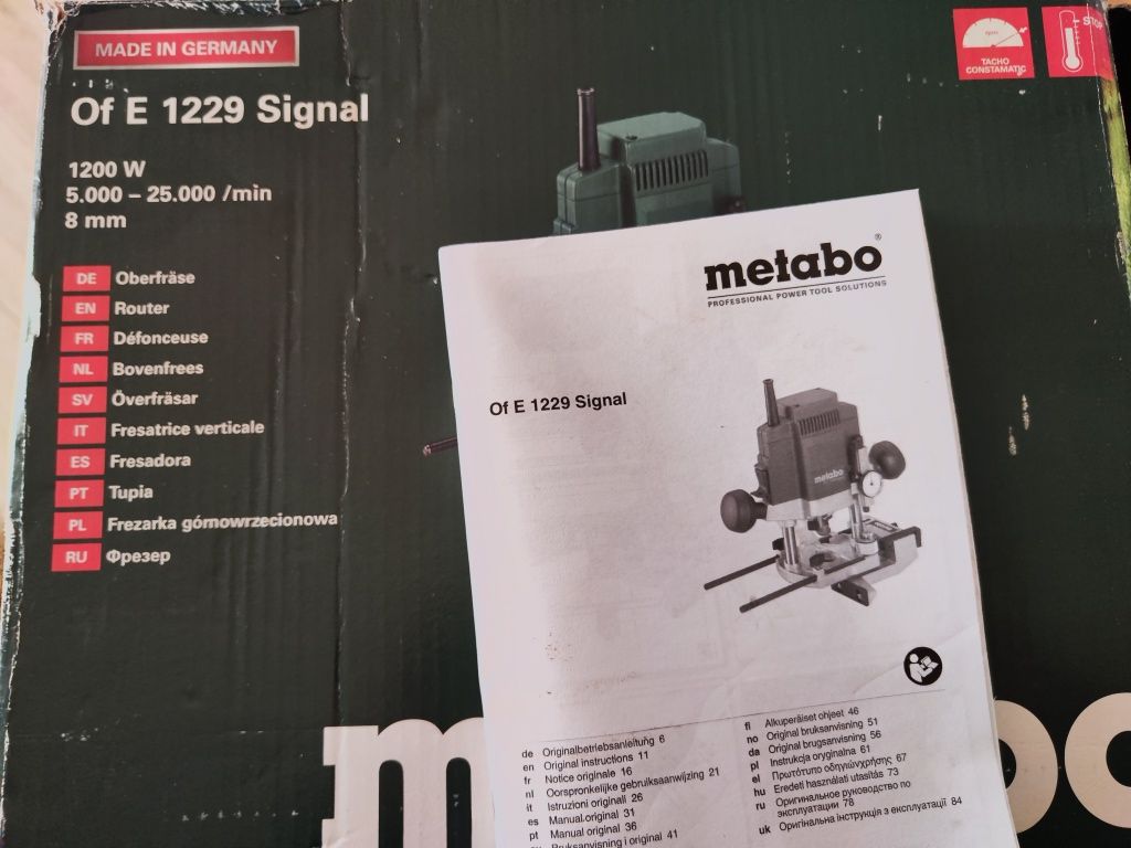 oberfreza Metabo OFE 1229 S Signal masina de frezat