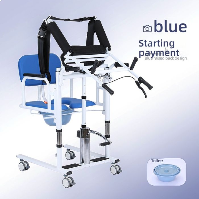 Scaun transfer pacienti hidraulic cu înălțime reglabilă,scaun rotile