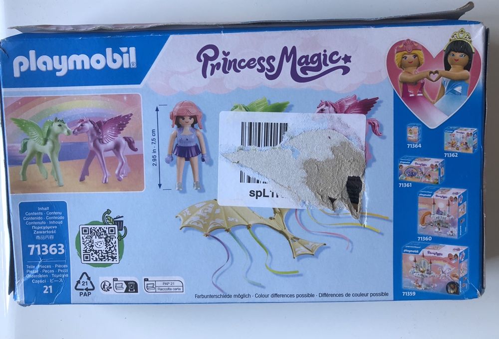PLAYMOBIL Princess Magic 71363 Călătorie cerească cu mânzul Pegas