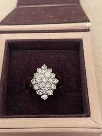 Inel aur 14k, diamante 3,23ct, H-J, SI1 Marimea 49