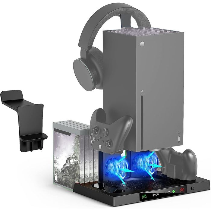 Statie suport pentru XBOX Series X cu racire dubla, incarcare controll