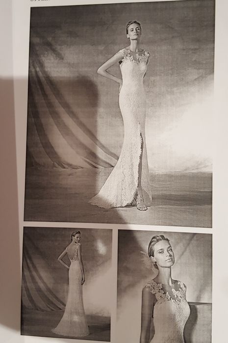 Rochie de mireasa si voal Pronovias