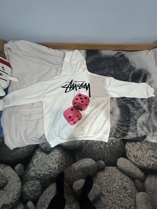 hanorac stussy alb