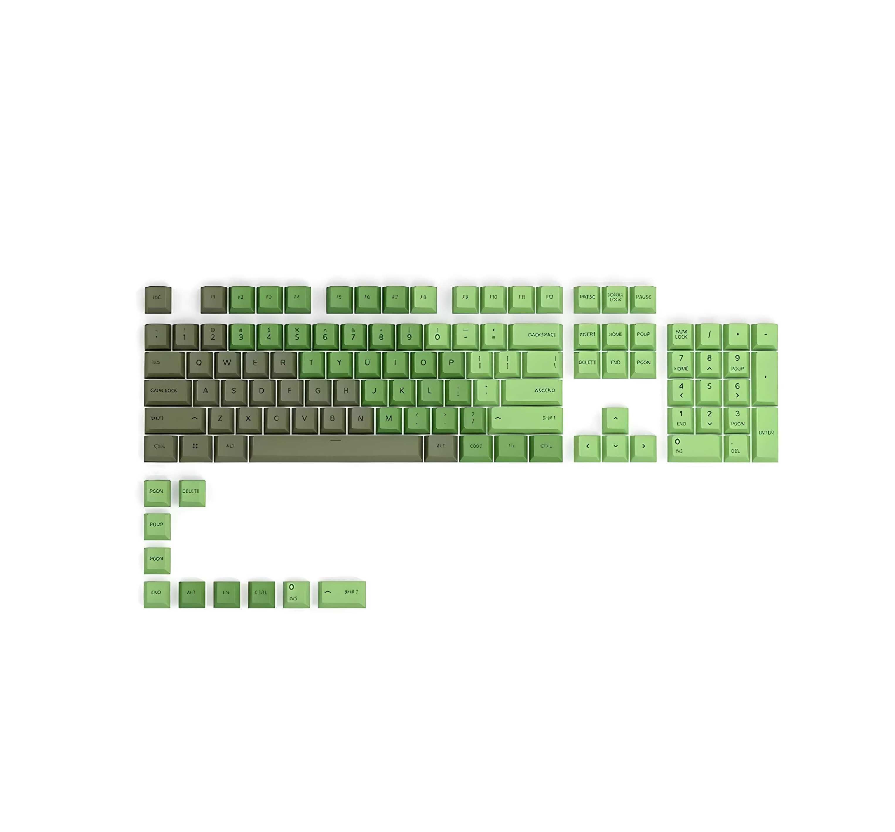 ^ Комплект кейкапов Glorious PBT Olive