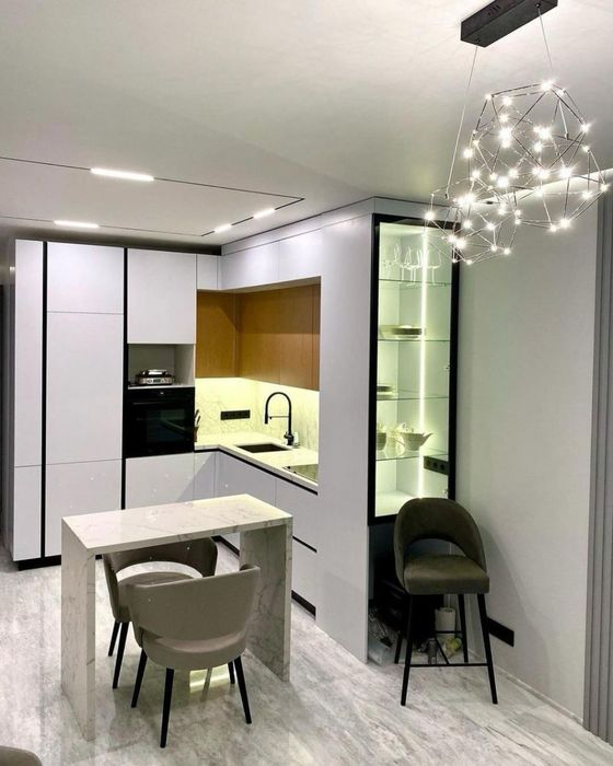 Кухня Шкаф Прихошка Шкафчик Угловая Прямая Кухня Кухонный Гарнитур