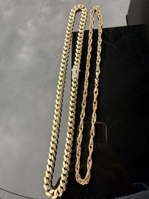 2 lanturi aur 14k