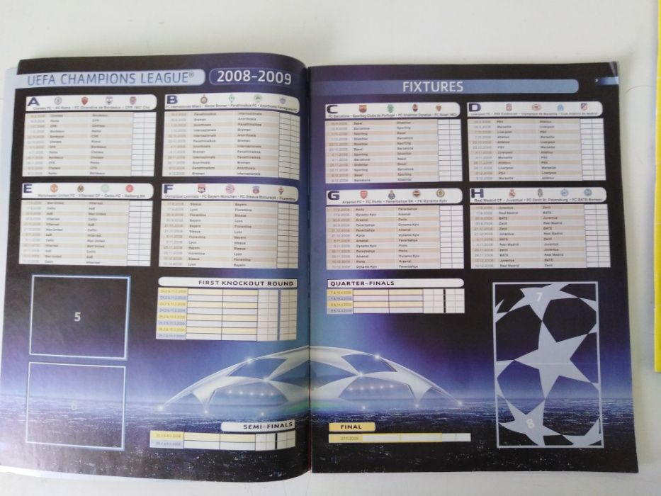reviste de colectie 2 buc. UEFA Champions League 2008-2009