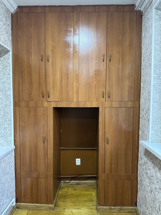 Шкаф полка встроенная 180-190см для балкона