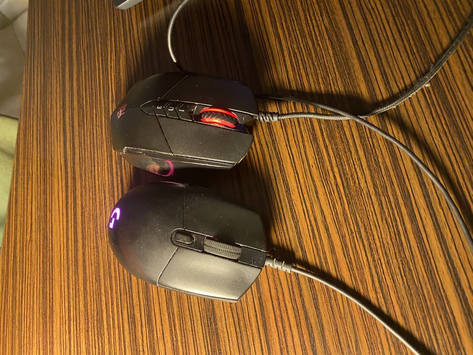 Игровые мыши logitech g102 и bloody v7m