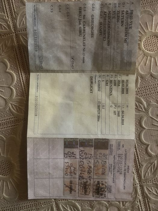 Vand SATURN VUE 2008