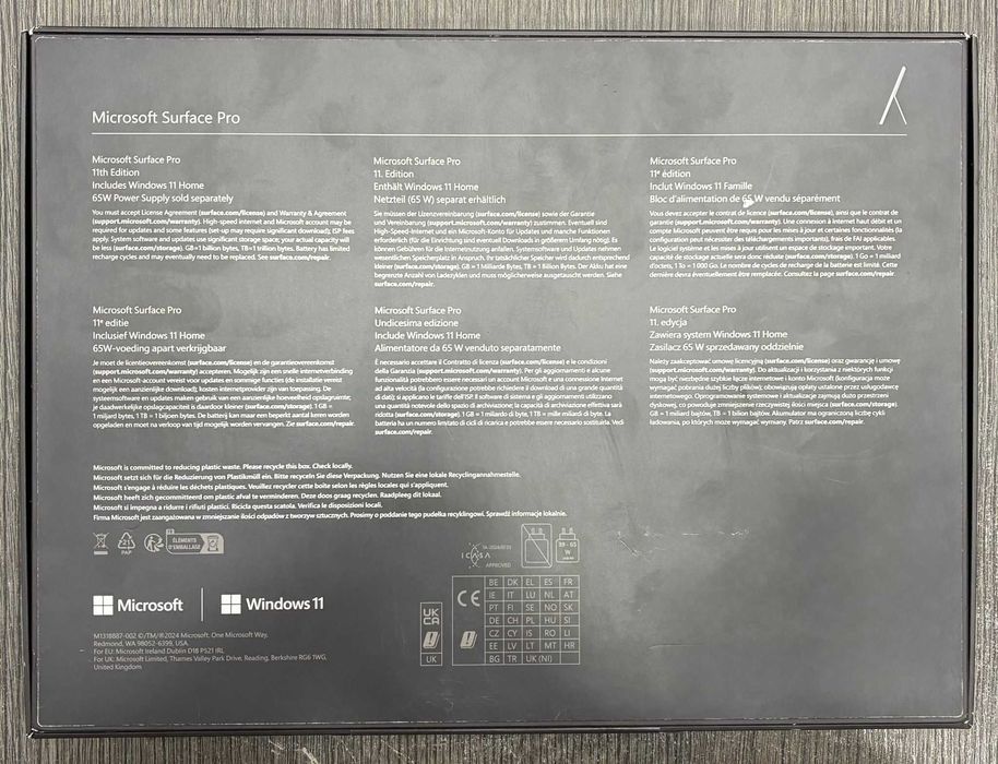 Hope Amanet P4 Laptop Microsoft Surface PRO / MODEL 2076 / SIGILAT