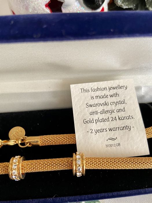 Swarovski gold 24k