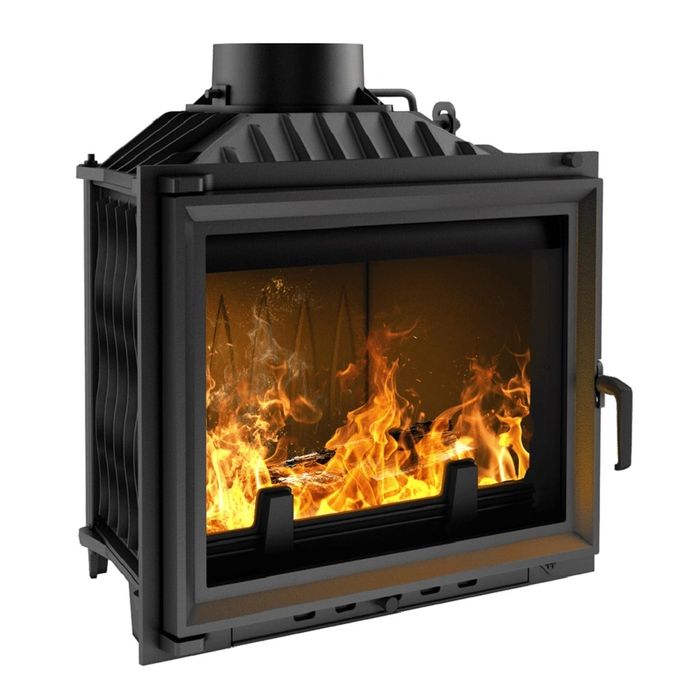 OFERTA Focar semineu fonta 10-13 Kw + Clapeta, Deflector Garantie 5ani