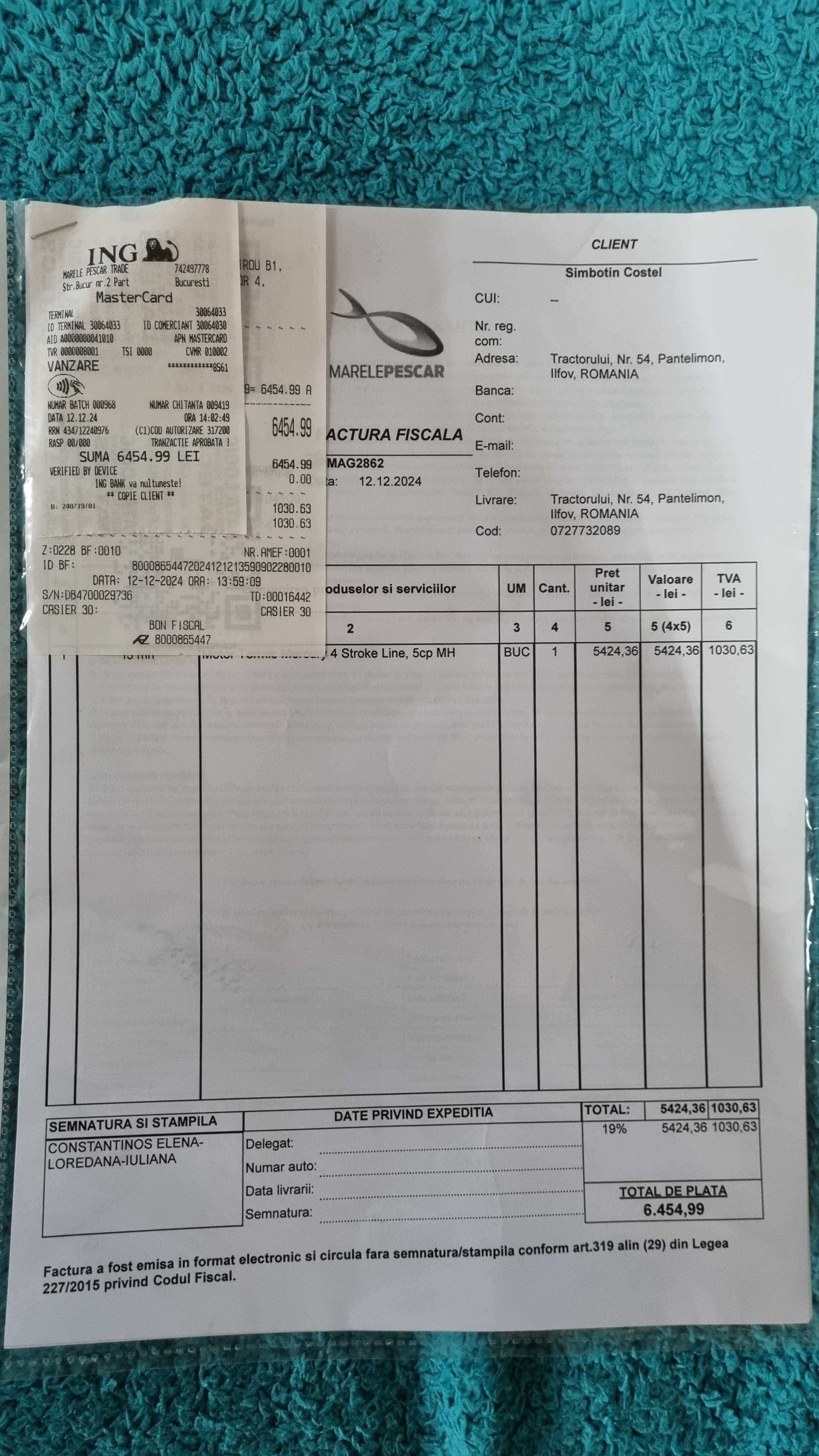 Motor Mercury 5cp