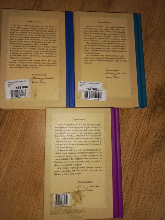 O serie de evenimente nefericite- Lemony Snicket