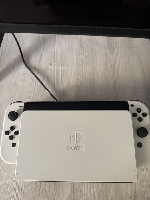 nintendo switch oled alb+card 256gb+joc