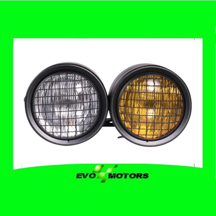 Far Moto Dublu Cafe Racer cu Grilaj Chooper Bobber Custom A815