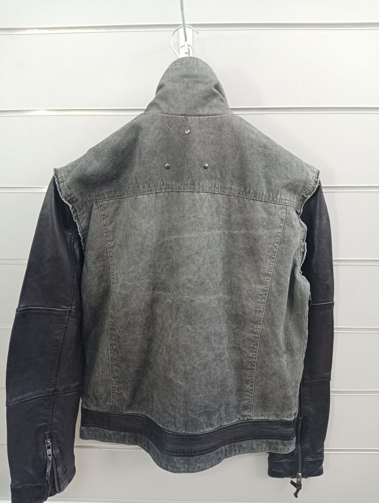 Оригинално дънково яке с естествена кожа Be Edgy M , L , XL , XXL ново