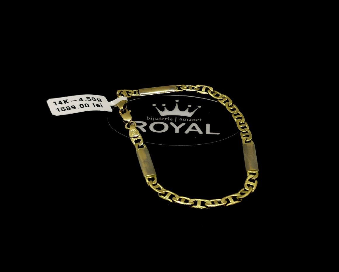 Bijuteria Royal bratara din aur 14k 4.53 gr