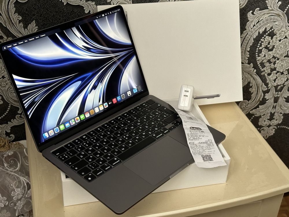 Sulpak|MacBook Air 13.6 M2 2023 EAC|SSD256GB|OZU8GB|блок З/У два порта