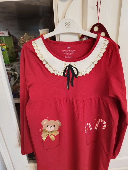 Rochiță tematica Crăciun H&M mărime 122/128